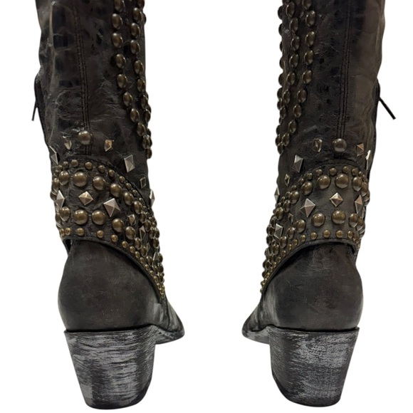 Like New Old Gringo Belinda 18” Boots in Black Size 5 - Picture 4 of 14